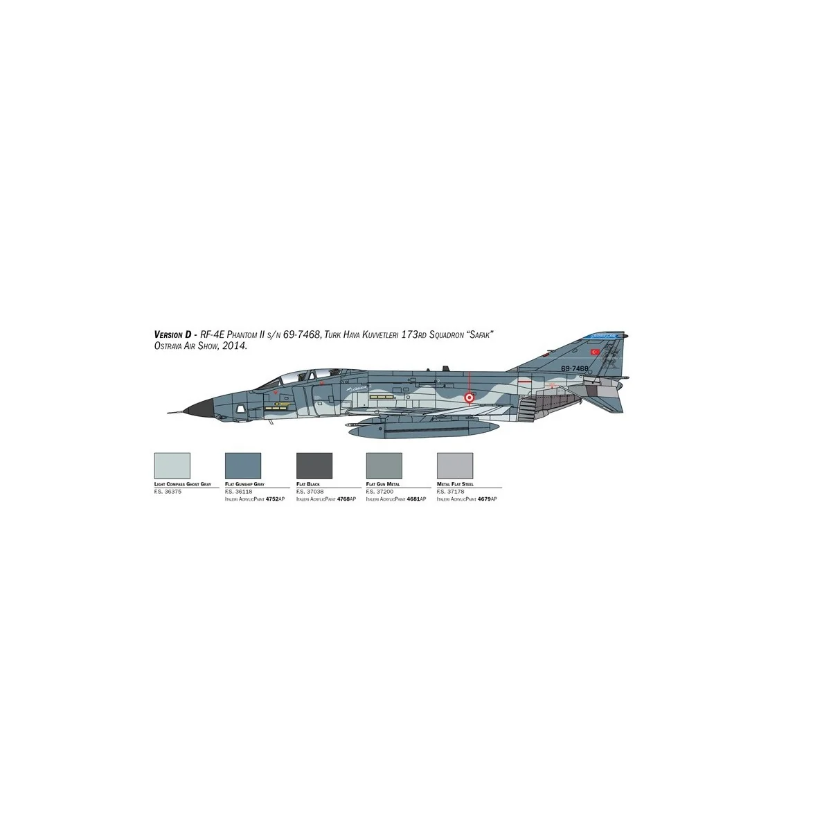 Avion RF-4E Phantom 1/48 Italeri Italeri I2818 - 7 Avion RF-4E Phantom 1/48 Italeri Italeri I2818 - 7
