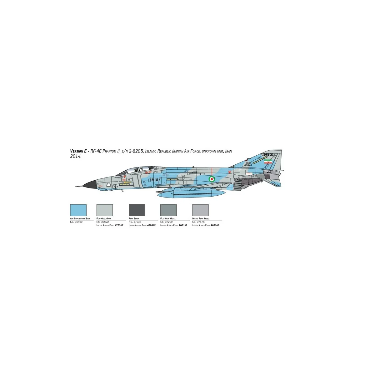 Avion RF-4E Phantom 1/48 Italeri Italeri I2818 - 8 Avion RF-4E Phantom 1/48 Italeri Italeri I2818 - 8