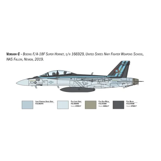Avion F/A-18F Super Hornet U.S. Navy Spec.Colors 1/48 Italeri Italeri I2823 - 6 I2823-Avion F/A-18F Super Hornet U.S. Navy Spec.Colors 1/48 Italeri - I2823