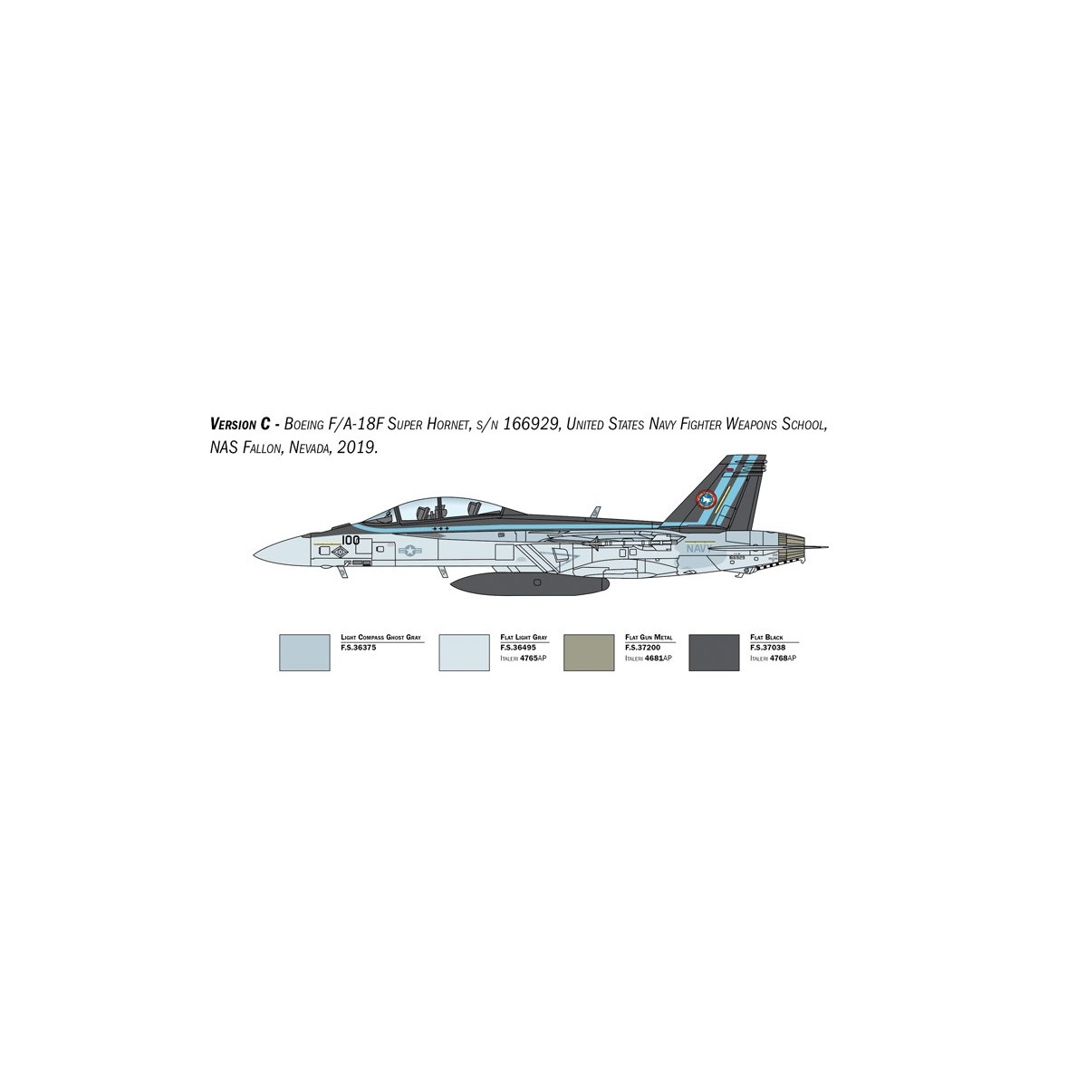 F/A-18F Super Hornet U.S. Navy Spec.Colors 1/48 Italeri Aircraft Italeri I2823 - 6