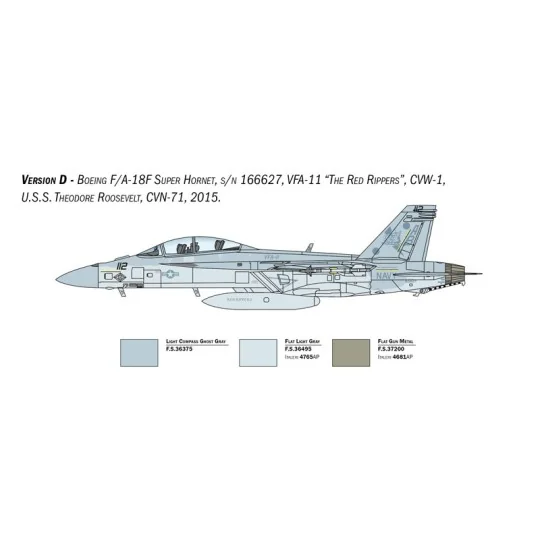 F/A-18F Super Hornet U.S. Navy Spec.Colors 1/48 Italeri Aircraft Italeri I2823 - 7 I2823-F/A-18F Super Hornet U.S. Navy Spec.Colors 1/48 Italeri Aircraft - I2823