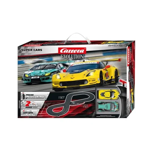 20025240-Circuit Super Cars slot 1/32 Carrera Evolution - 20025240
