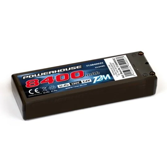 Li-Po HV 8400mAh 130C 2S 7.6V shell (PK 5mm) T2M T2M T1384002C - 1 T1384002C-Li-Po HV 8400mAh 130C 2S 7.6V shell (PK 5mm) T2M - T1384002C