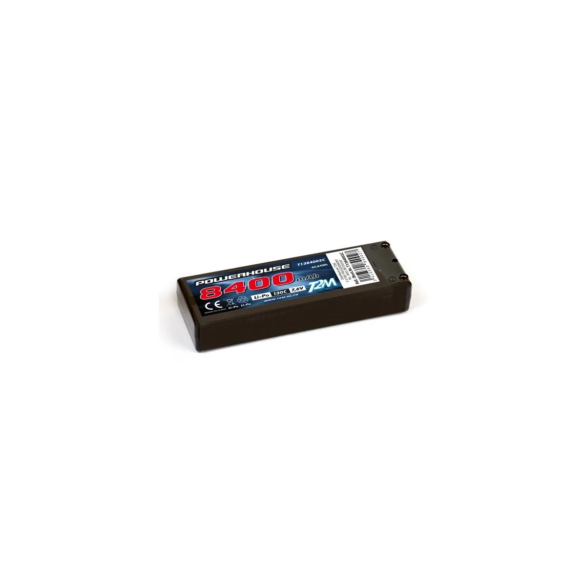 Li-Po HV 8400mAh 130C 2S 7.6V shell (PK 5mm) T2M T2M T1384002C - 1 Li-Po HV 8400mAh 130C 2S 7.6V shell (PK 5mm) T2M T2M T1384002C - 1