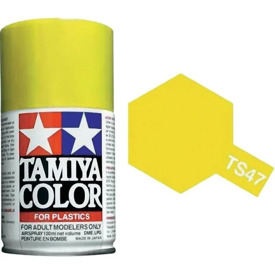 85047-Tamiya TS47 Gloss Chrome Yellow Spray Paint - 85047