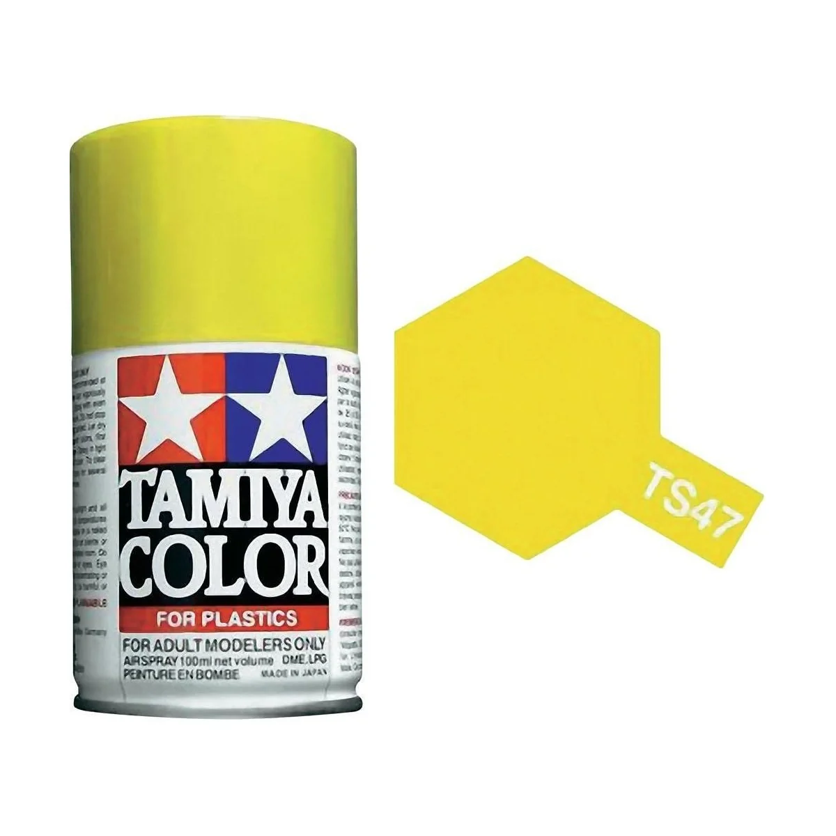 Peinture bombe Jaune Chrome brillant TS47 Tamiya Tamiya 85047 - 1
