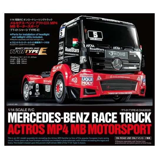 58683-Mercedes Tankpool24 MP4 Truck TT-01E Tamiya Kit - 58683