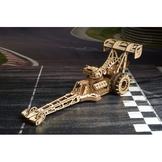 Dragster Top Fuel Puzzle 3D bois UGEARS UGEARS UG-70174 - 3 UG-70174-Dragster Top Fuel Puzzle 3D bois UGEARS - UG-70174