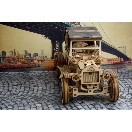 Car retro Ford Model T Puzzle 3D wood UGEARS UGEARS UG-70175 - 3 UG-70175-Retro Ford Model T Car 3D Wooden Puzzle UGEARS - UG-70175