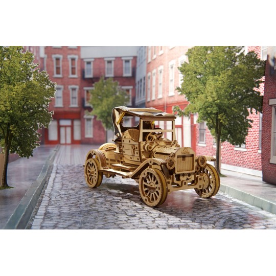 Car retro Ford Model T Puzzle 3D wood UGEARS UGEARS UG-70175 - 5 UG-70175-Retro Ford Model T Car 3D Wooden Puzzle UGEARS - UG-70175