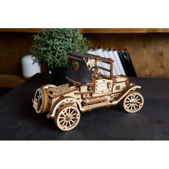 Car retro Ford Model T Puzzle 3D wood UGEARS UGEARS UG-70175 - 6 UG-70175-Retro Ford Model T Car 3D Wooden Puzzle UGEARS - UG-70175