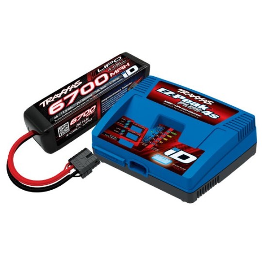 TRX-2998G-EX-Peak Plus 4S 2991G Fast Charger + Lipo 4S 6700mAh 2890X Traxxas