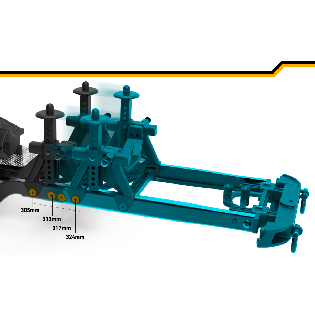 Crawler CRX2 kit Toyota Land Cruiser LC70 1/10 Hobbytech Hobbytech 8.CRX2-LC70 - 10