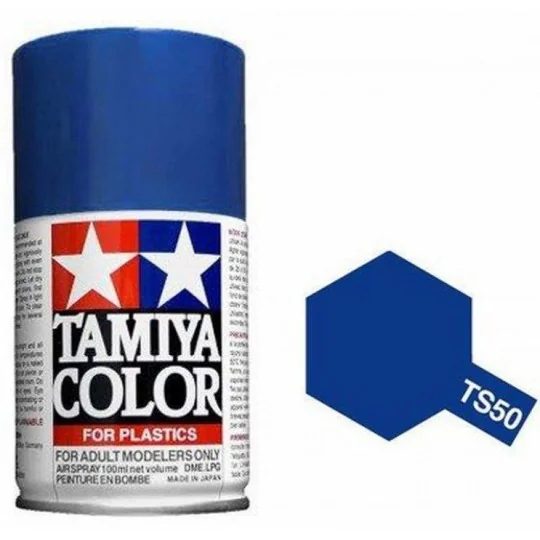 85050-Tamiya TS50 Glossy Mica Blue Spray Paint - 85050
