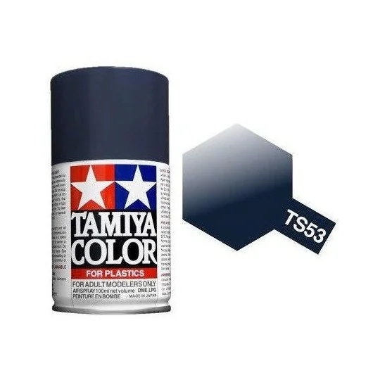85053-Tamiya TS53 Gloss Metallic Dark Blue Spray Paint - 85053