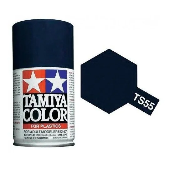85055-Tamiya TS55 Gloss Metallic Dark Blue Spray Paint - 85055