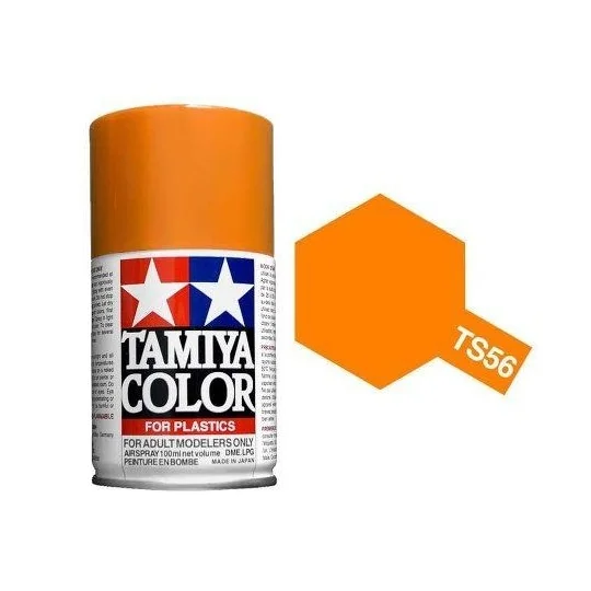 Tamiya TS56 Bright Orange Gloss Spray Paint - 85056 - 85056 85056-Tamiya TS56 Bright Orange Gloss Spray Paint - 85056