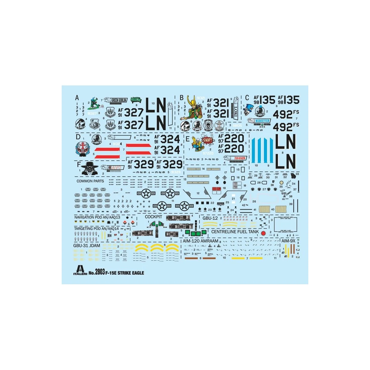 F-15E Strike Eagle 1/48 Italeri Italeri I2803 - 3