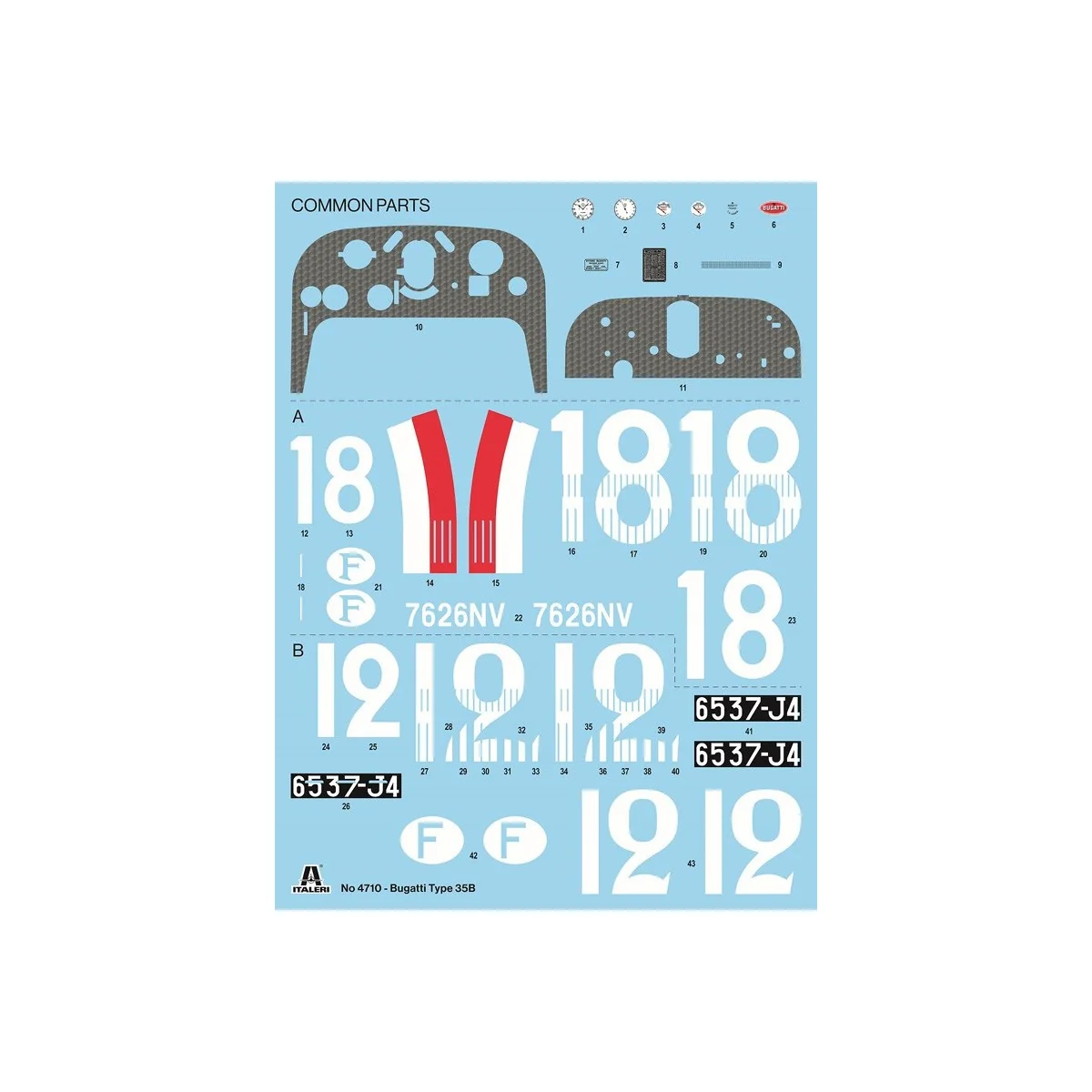 Bugatti Type 35B 1/12 Italeri Italeri I4710 - 3 Bugatti Type 35B 1/12 Italeri Italeri I4710 - 3