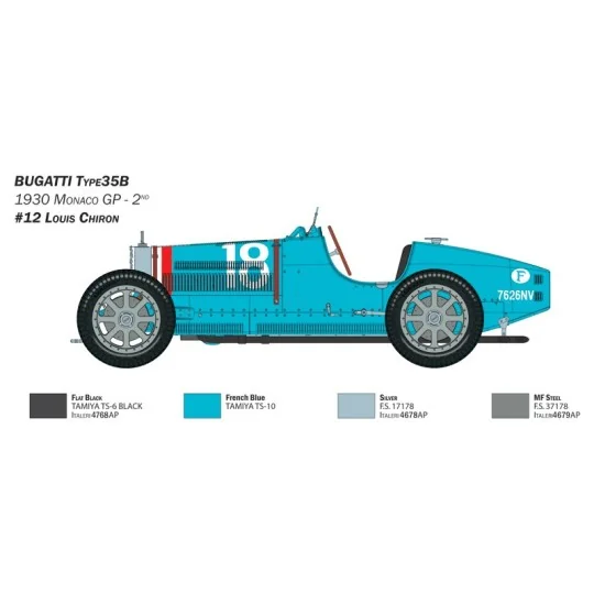 I4710-Bugatti Type 35B 1/12 Italeri