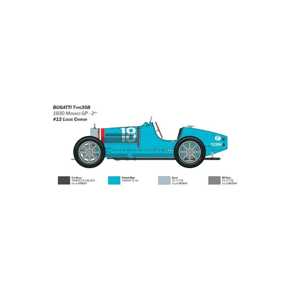 Bugatti Type 35B 1/12 Italeri Italeri I4710 - 4 Bugatti Type 35B 1/12 Italeri Italeri I4710 - 4