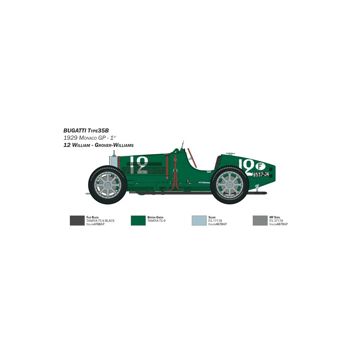 Bugatti Type 35B 1/12 Italeri Italeri I4710 - 5 Bugatti Type 35B 1/12 Italeri Italeri I4710 - 5
