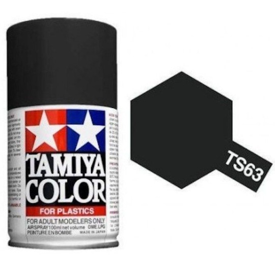 85063-Tamiya TS63 NATO Black Matt Spray Paint - 85063