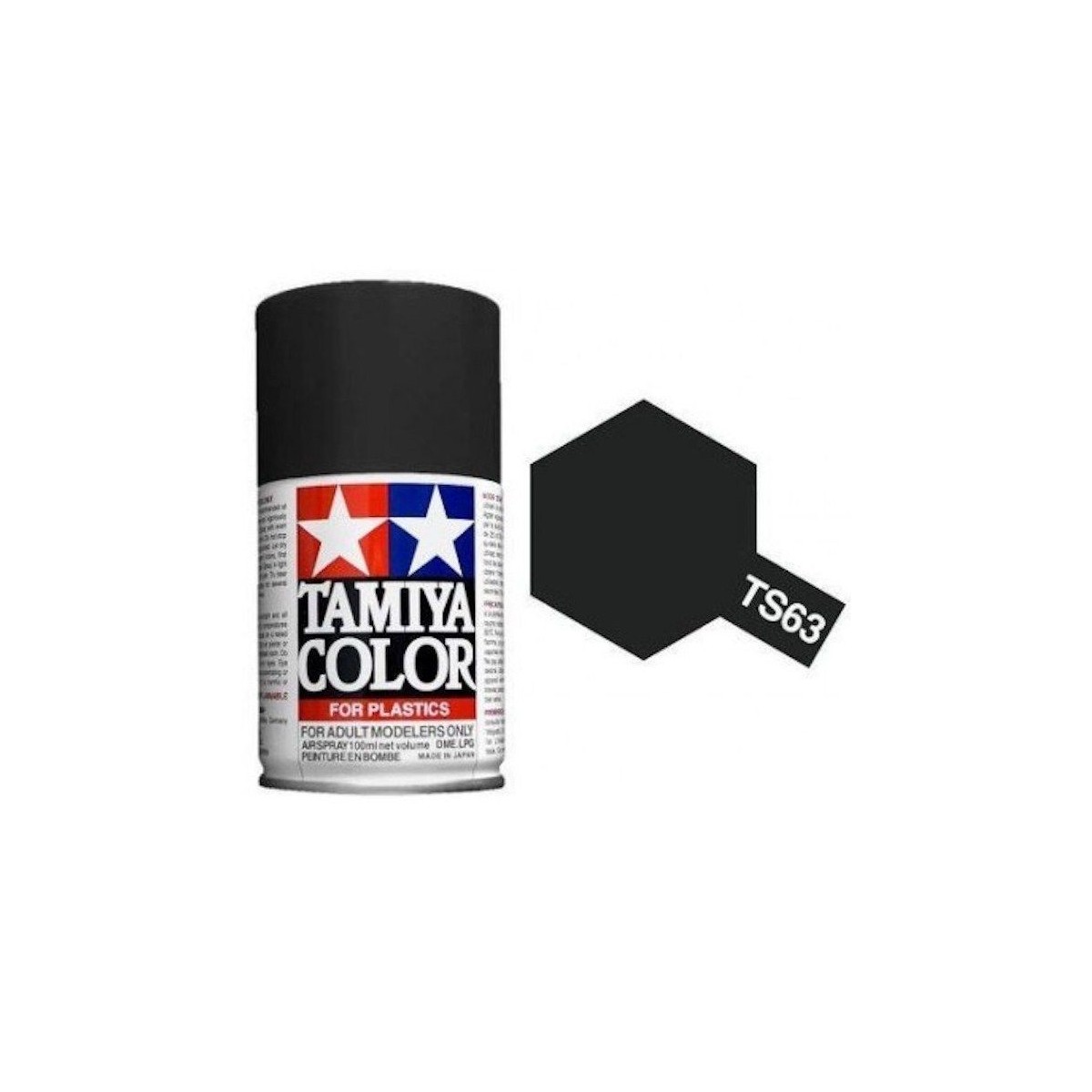 Peinture bombe Noir Otan mat TS63 Tamiya Tamiya 85063 - 1
