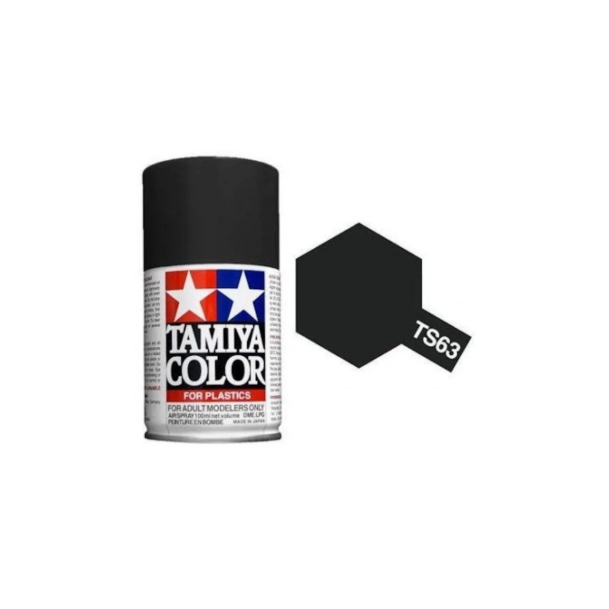 Peinture bombe Noir Otan mat TS63 Tamiya Tamiya 85063 - 1 Peinture bombe Noir Otan mat TS63 Tamiya Tamiya 85063 - 1