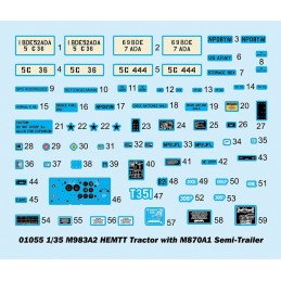 M983A2 HEMTT with M870A1 1/35 Trumpeter Semi-Trailer Trumpeter TR01055 - 3