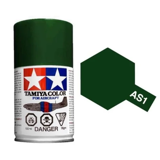 Peinture bombe Vert Foncé Marine Jap. AS1 Tamiya Tamiya 86501 - 1 86501-Peinture bombe Vert Foncé Marine Jap. AS1 Tamiya - 86501