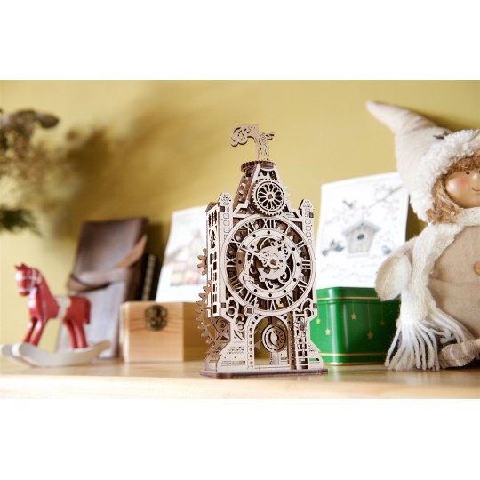 UG-70169-Old Clock Tower Puzzle 3D wood UGEARS