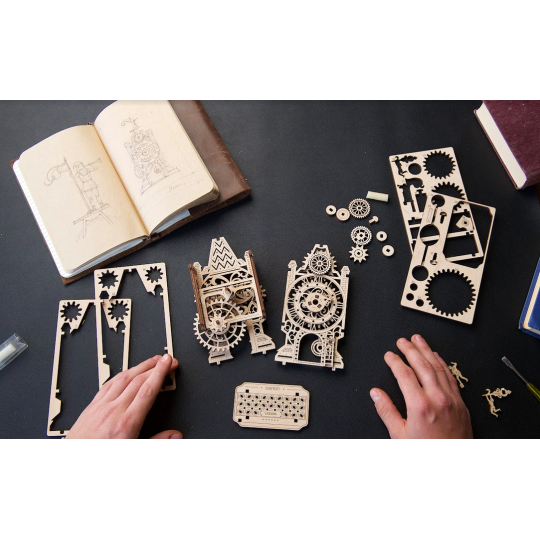 UG-70169-Ancienne Tour Horloge Puzzle 3D bois UGEARS