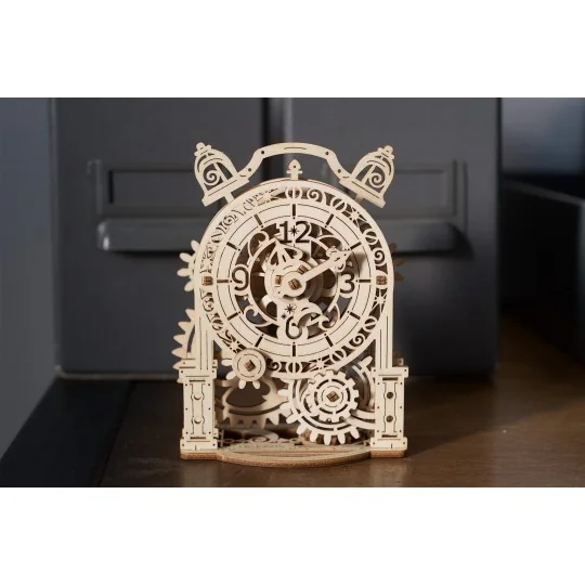 UG-70163-Alarm Clock Vintage Puzzle 3D wood UGEARS