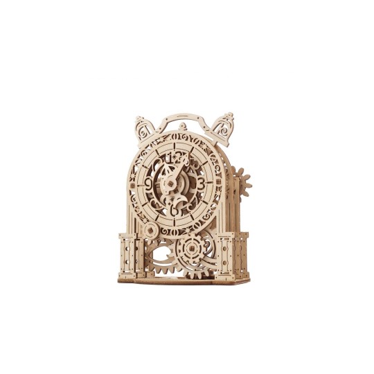 Alarm Clock Vintage Puzzle 3D wood UGEARS UGEARS UG-70163 - 1 UG-70163-Vintage 3D Wooden Puzzle Alarm Clock UGEARS - UG-70163