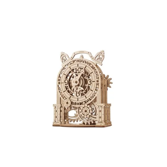 Alarm Clock Vintage Puzzle 3D wood UGEARS UGEARS UG-70163 - 1 UG-70163-Vintage 3D Wooden Puzzle Alarm Clock UGEARS - UG-70163