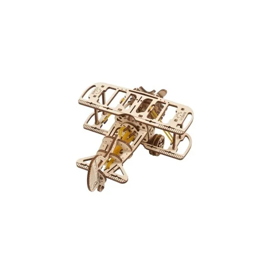 UG-70159-Mini Biplan Puzzle 3D bois UGEARS