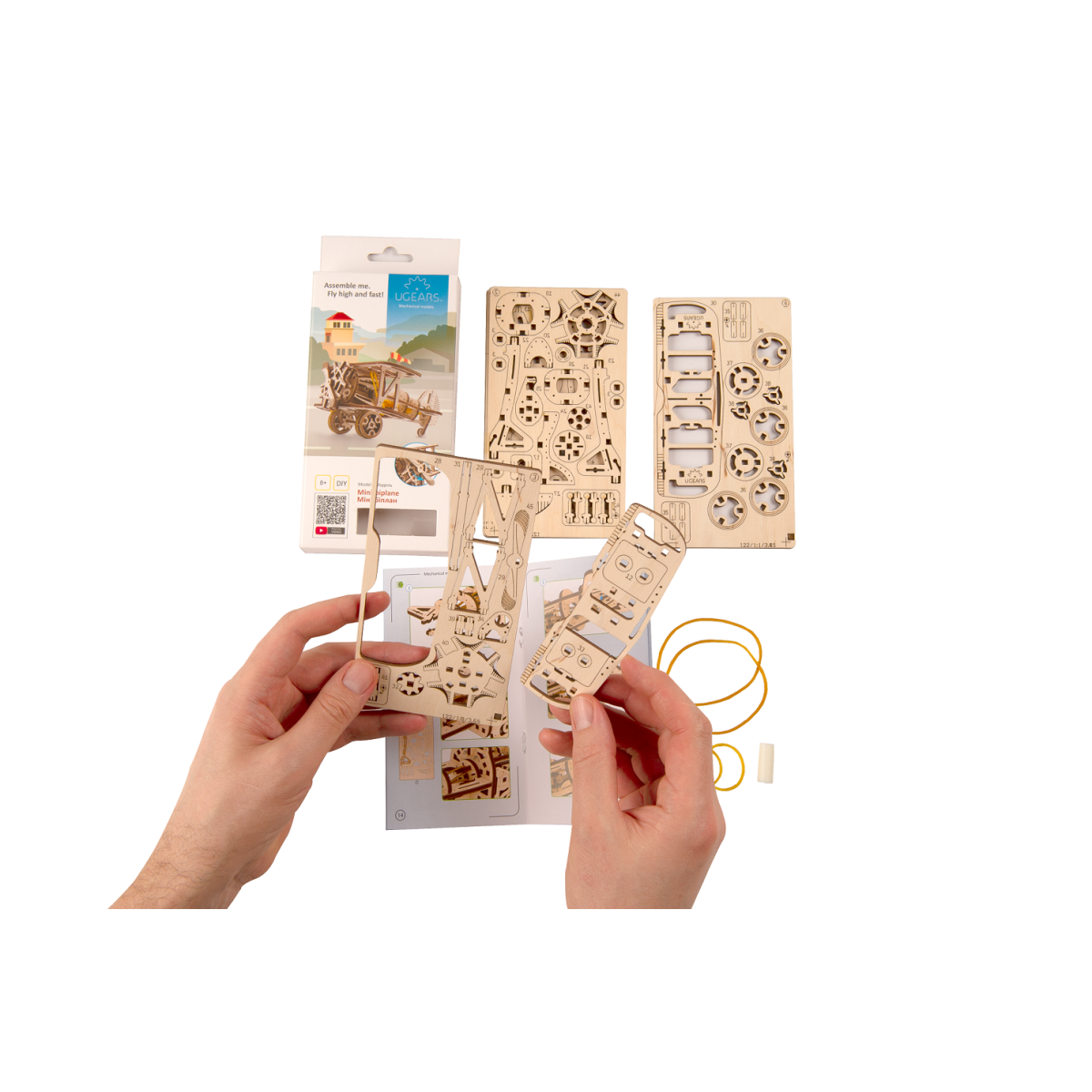 Mini Biplane Puzzle 3D wood UGEARS UGEARS UG-70159 - 3