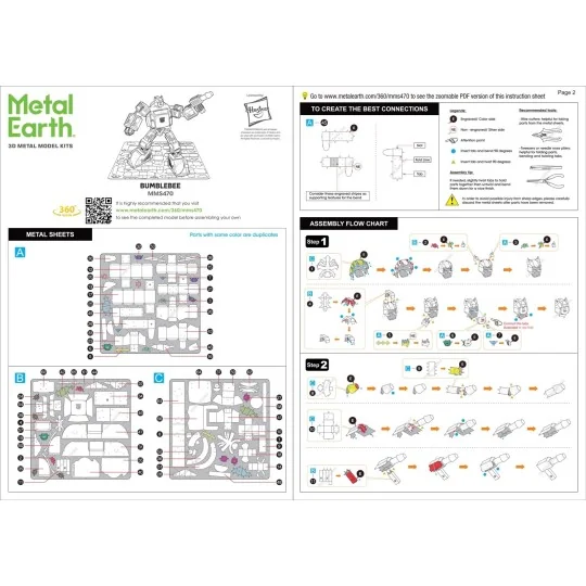MMS470-Transformers Bumblebee Metal Earth