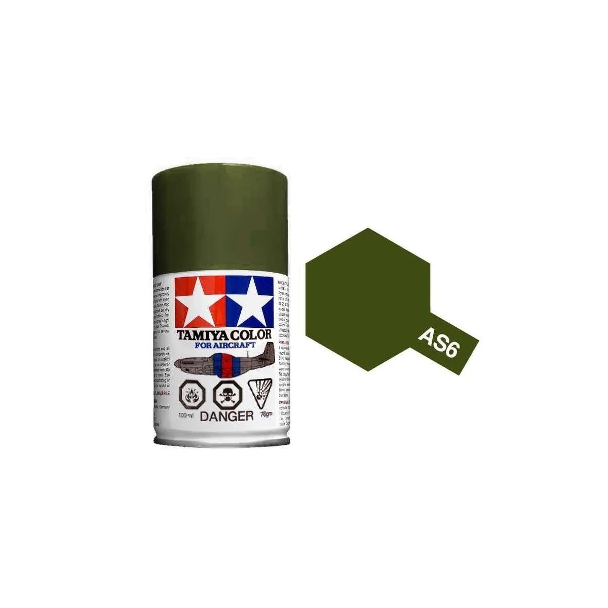 Paint bomb green Olive drab USAAF AS6 Tamiya - 86506 Paint bomb green Olive drab USAAF AS6 Tamiya - 86506