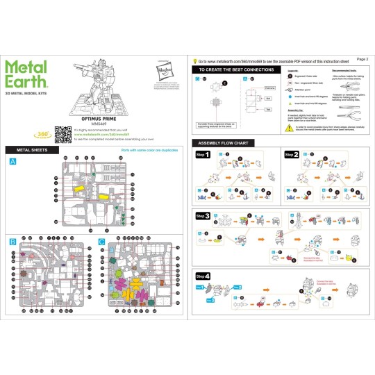 MMS469-Optimus Prime Transformers Metal Earth