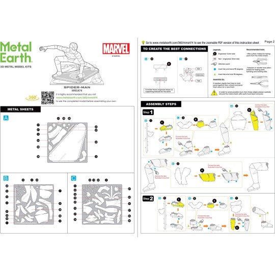 MMS474-Spider-Man Marvel Metal Earth