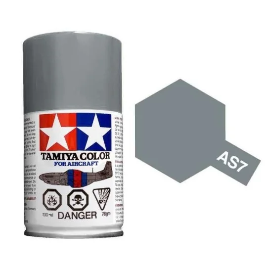 Tamiya USAAF AS7 Neutral Grey spray paint - 86507 - 86507 86507-Tamiya USAAF AS7 Neutral Grey spray paint - 86507
