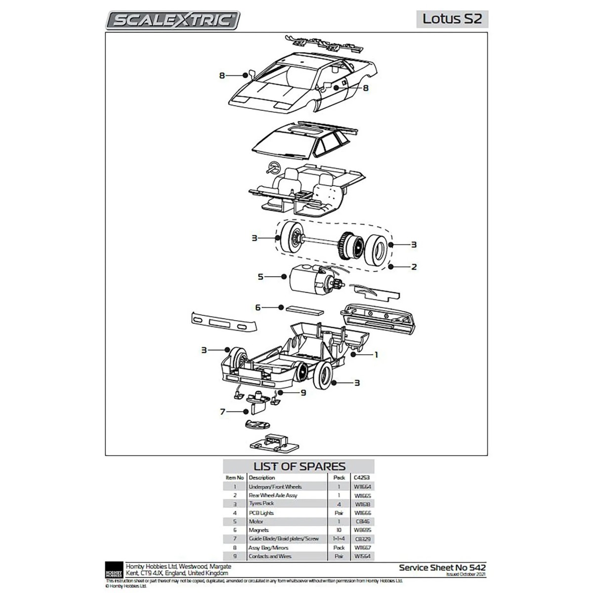 Braid kit (x4) + round guide Scalextric Scalextric C8329 - 2
