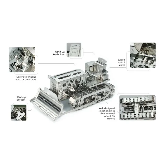 B-Dozer kit mechanical metal construction - Time for Machine Time for Machine T4M38061 - 6 T4M38061-B-Dozer metal mechanical construction kit - Time for Machine - T4M38061