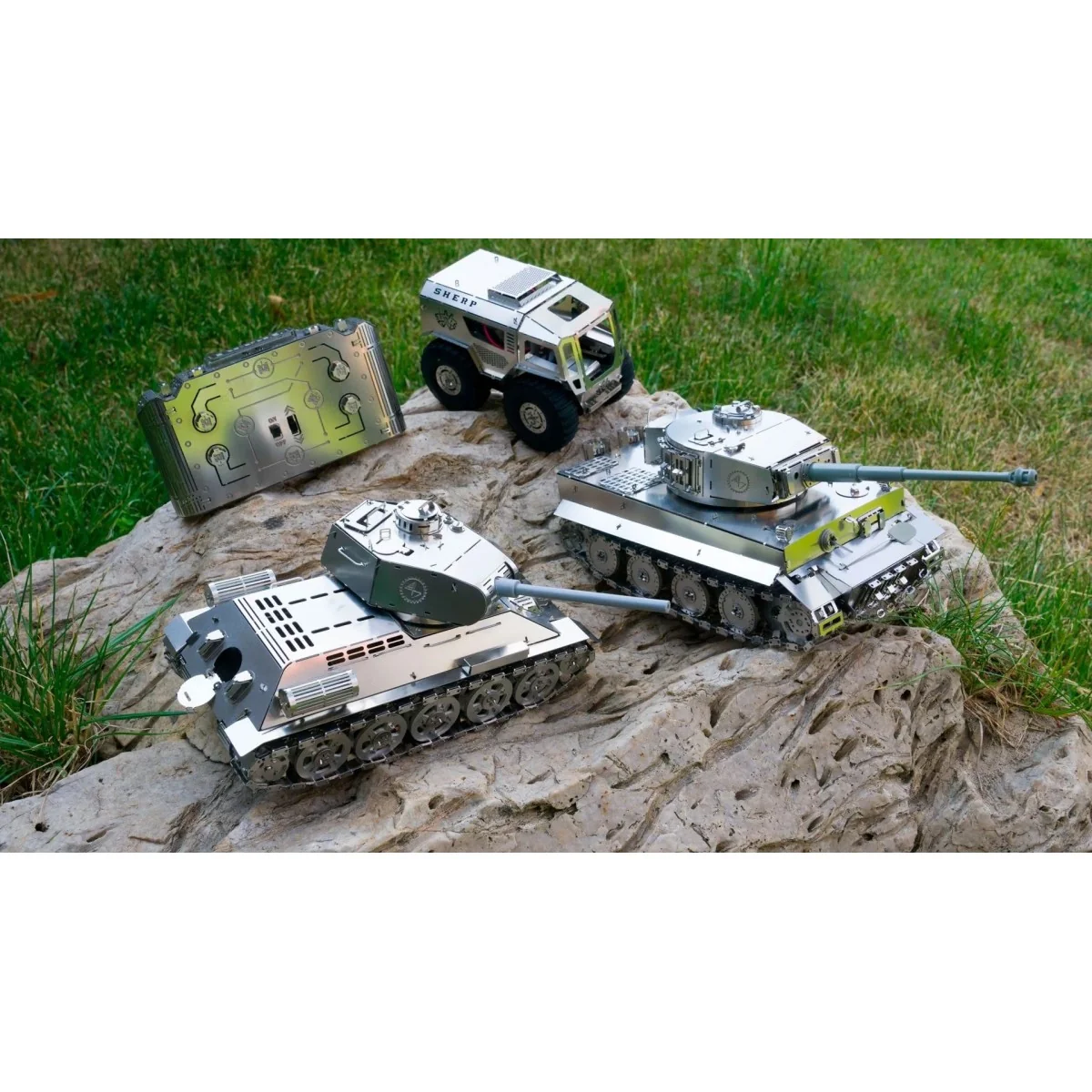 Tank Tiger Radiocommandé kit construction mécanique métal - Time for Machine Time for Machine T4M38058 - 6 Tank Tiger Radiocommandé kit construction mécanique métal - Time for Machine Time for Machine T4M38058 - 6