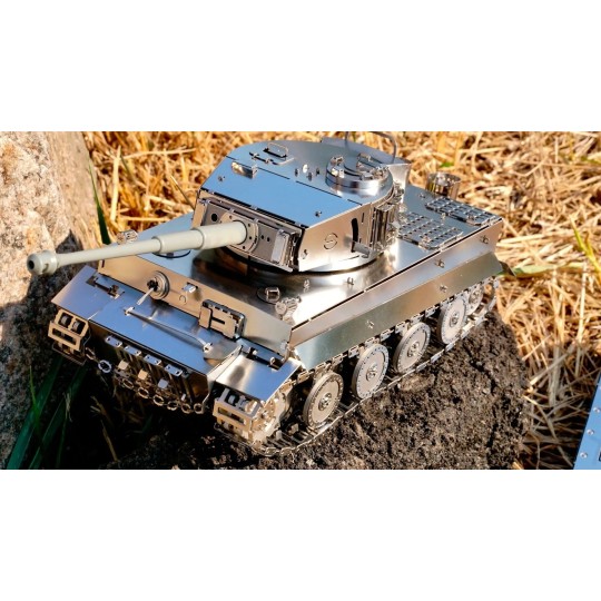 T4M38058-Tank Tiger Radio Controlled Metal Mechanical Construction Kit - Time for Machine