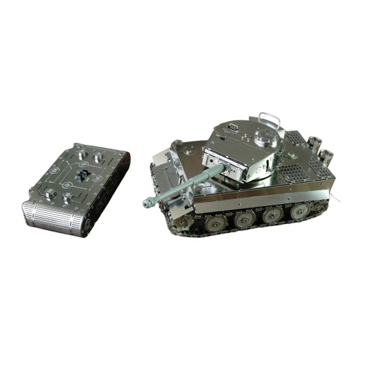 T4M38058-Tank Tiger Radiocommandé kit construction mécanique métal - Time for Machine