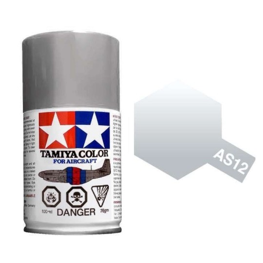 86512-Peinture bombe Argent Métal Nu AS12 Tamiya - 86512