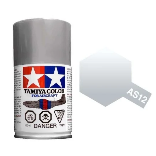 Tamiya AS12 Bare Metal Silver Spray Paint - 86512 - 86512 86512-Tamiya AS12 Bare Metal Silver Spray Paint - 86512
